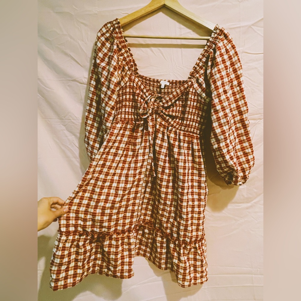 Gingham Autumn dress